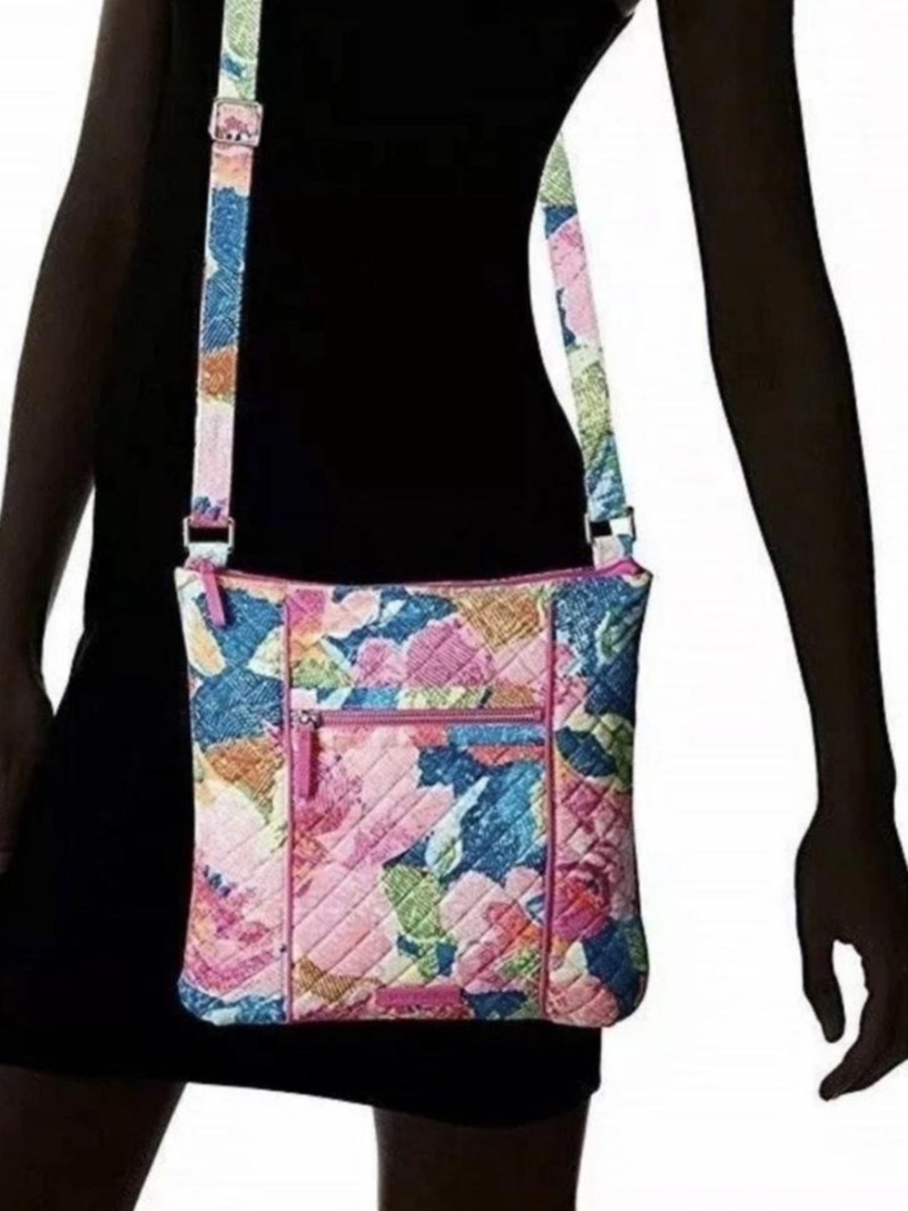 Vera Bradley Quilted Floral Crossbody Bag - Pink Multi